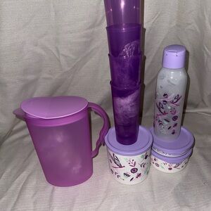 Tupperware Purple Food Storage Set